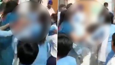 Madhya Pradesh: Kicks, Punches Fly During Ugly Fight Between School Girls Over Boyfriend in Singrauli, Video Goes Viral
